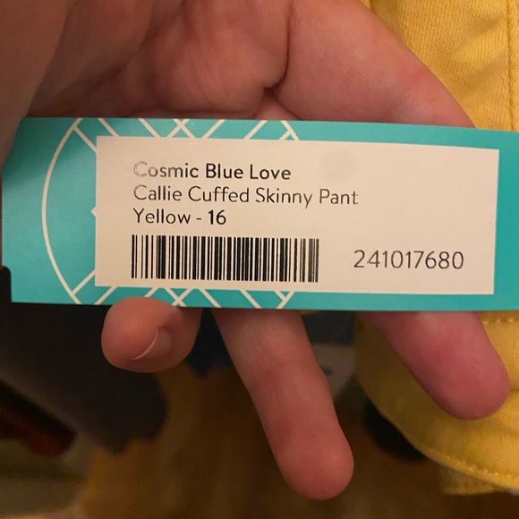 Cosmic Blue Love Callie Cuffed Skinny Pant Size 33 (16) Euc - Picture 4 of 5